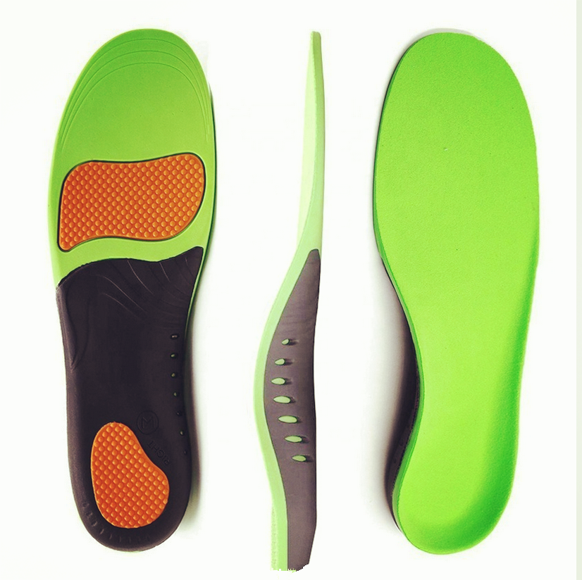 Plantillas para zapatos de gel deportivo de espuma de pu personalizadas, corrección de pies, soporte de arco para pies planos, plantillas ortopédicas para zapatos ortopédicos